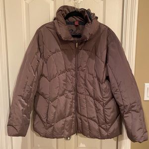 EUC Olsen grey down jacket